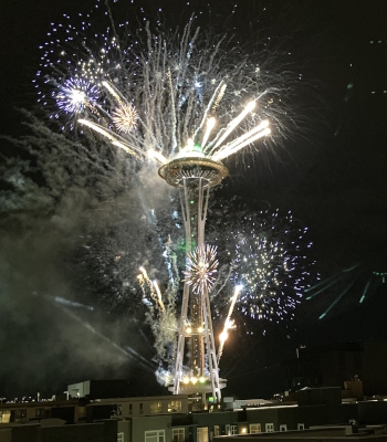 Space Needle fireworks